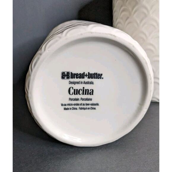 Bread & Butter Australia Cucina Porcelain Canisters. Set of 2 - Picture 4 of 6